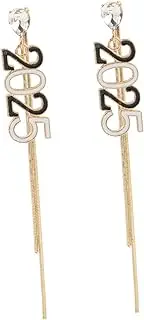 [SEWACC] 1pair Creative Tassel Earrings Lightweight Dangle Design Unique Statement Jewelry for Parties Fashionable Charms for Friends and Classmates