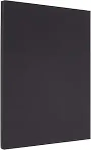 SOFPLATE 50Pcs 8.3" x 11.7" Black Cardstock A4 Card Stock Paper 65 Lb Colored Blank Heavy Rectangle Cards Art Cover Printer Paper for Invitation Greeting Cards Making Postcards Printing DIY Crafts