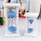 8 Colors Hourglass Sand Timer Wooden Glass Sand Sand Clock Home Desktop