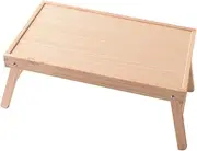 COHEALI Portable Wooden Bed Desk Foldable Serving Table for Laptop Tea Breakfast