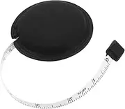 Operitacx Mini Tape Measure Waist Measuring Tape Retractable Ruler Black