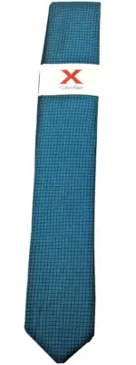 Calvin Klein Men's Silk Skinny Tie, Aqua, One Size