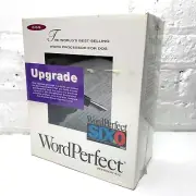 Vintage WordPerfect Upgrade Version 6.0 DOS Brand New Sealed Old Stock Six.0
