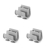 3x Madesmart Sink Caddy Holder Kitchen Sinkware Storage Organiser 13x8cm Grey