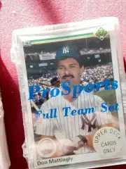 1990 UPPER DECK TEAM SET FACTORY SEALED MVP HOF NEW YORK YANKEES MATTINGLY MINT