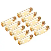 100Pcs Safety Bar Pins 20mm Brooch Clasp Pin Backs for ID Badges, Rose Gold
