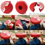 Eye catching Red Industrial Safety Gate Valve Lockout for Portable Round Tank