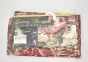 Violet Linen Luxury Damask Table Runner 13" x 90" Polyester Burgundy Red
