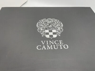 Vince Camuto VC-Lorim Black Patent Leather Open Toe Platform Stiletto Heels 8.5
