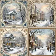 Winter Morning Decoupage Rice Paper For Ornament-Wood Art A4 1 Sheet