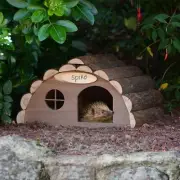 Wooden Hedgehog Hibernation House Large Solid Garden Shelter Home Food Nest Box