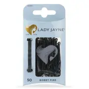 Lady Jayne Bobby Pins Black 4.5cm 50 Pack