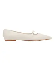 [Nine West] Youse Flat in White