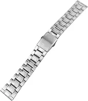 [AMHSNIJI] Replacement Strap Stainless Steel Strap Watch Strap Metal Watch Band Link Bracelet Watchband Silver Replacement Bracelet Watch Strap 14-22mm