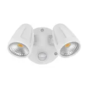 Muro Max 32W White Twin CCT LED Security Spotlight
