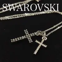 在飛比找蝦皮購物優惠-SWAROVSKI 施華洛世奇 項鍊 十字架 水晶 日本直送