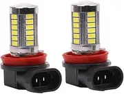 FELTECHELECTR LED Headlight Bulb Smd with Leds White Light for Fog Marker and Front Lighting Energy Efficient Housing for Enhanced Lifespan