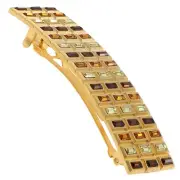 Camila Paris Hair Barrettes Swarovski Encrusted Rectangular