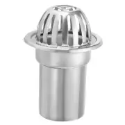 Dome Gutter Guard, Stainless Steel Downspout Strainer, 4 Inch