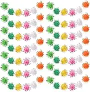 1000pcs Christmas Decoration Pompoms Mini Pom Poms Craft Pom Poms Glitter Pom Poms Small Pom Poms Tiny Pom Poms Crafts Plush Bulk