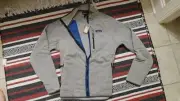 New Patagonia Men's Scrap Woolyester Wool Fleece Jacket L Drifter Grey Full Zip