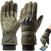 [Generic] Winter Motorcycle Gloves, Motorbike Motorcycle Gloves Windproof Gloves Men, Touch Screen Gloves, Full Finger Women Winter Gloves for Cycling Driving Skiing