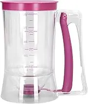 Pancake Batter Dispenser, Sufficient Capacity PP Material Batter Dispenser, Easy to Pull Kitchen Gadgets with Trigger Handle for Making Waffles Muffins Chocolate Cakes Pizza Sauc