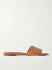 [Aeyde] Aeyde - Anna Leather Slides - Brown - IT39 IT 39 Brown