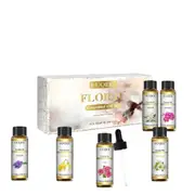 6 Piece Floral Essential Oil Set - Lavender Rose Ylang Ylang Jasmine Geranium Chamomile 10Ml Each