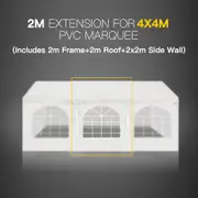 2M Marquee Extension for 4x4M Gazebo Heavy Duty Party Tent PVC