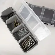 DIY Tool Storage Box Organiser Case Small Parts Screws Nails Multi Compartmen~^