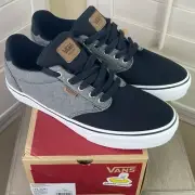 Vans Atwood Deluxe Comfort Black/Gray Sneakers - Men’s Size 13 - New in Box