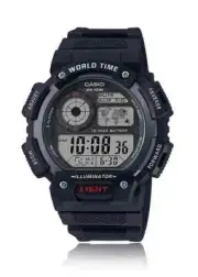 Casio Men's Digital Watch AE-1400WH-1A | Sport Style | 10-Year Battery | World T