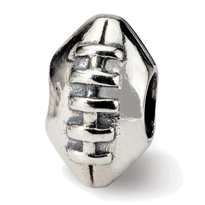 Lex & Lu Sterling Silver Reflections Kids Football Bead