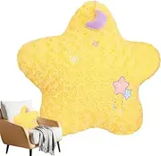 Star Pillow,Star Moon Floor Cushions Nursery Pillow Room Decor - Cute Room Decor, 50cm/19inch Plush Star Pillow, Creative Star Moon Plush Pillows for Bedside, Sofa, Chair