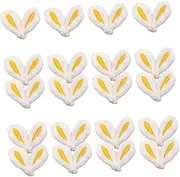 Rabbit Ears Hairpin Material Pocket Small Statue Hat Favor Charm Comb Hair Accessories Earring Tip Jar Clear Mini Tiara Hair Comb Ear Rabbit Tan Yellow Fabric