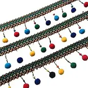 Fringe Trim，Curtain Tassels， 5 Yards Ribbon Sewing Crafts DIY Bag Clothing Decorative Lace Curtain Lampshades Decor