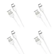 4x Laser Male 1m USB-C 3.1 to USB-A Cable Fast Charging Cord For iPhone 15 White