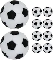 HEMOTON Table Soccer Foosball Balls Game Replacement, 23mm Mini Table Footballs Ball Accessory Black(10 Pack)
