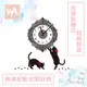 【iINDOORS】無痕設計壁貼時鐘-古典貓鐘 880