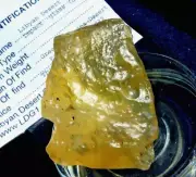 Libyan Desert Glass Meteorite Tektite impact specimen( 280 ct)Dimples Gem AAAA+