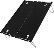 GANAZONO 1Pc Portable Camping Table Lightweight Aluminum Travel Desk for Outdoor Use for Picnics Hiking and Camping Easy to Carry and Store Black