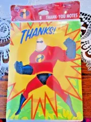 New in Package Hallmark The Incredibles Thank You Notes