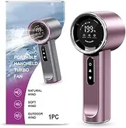 Portable Handheld Turbo Fan, 2025New Personal Hand Held Travel Fans, USB Fan For Outdoor Pocket Rechargeable Travel