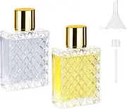 2 Pack Perfume Atomiser (100ml, Gold)