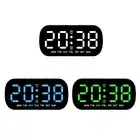 Modern Digital Desk Clock with 2 Alarm Thermometer Calendar for Students Workers