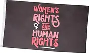 FONDOTIN Feminist Flag Women's Rights Are Human Rights Yard Flag Outdoor Banner
