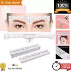 Clear Adhesive Eyebrow Stencil Guide - 100 Pack for Symmetrical Brows