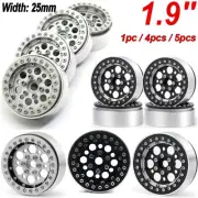 Qmore 1.9'' Alum Alloy Beadlock Wheel Rims for 1/10 RC SCX10 RC4WD D90 TRX-4 Car