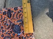 Vibrant Vintage African Printed Cotton Fabric Cloth 3 Yards By 41 Inches BATIk